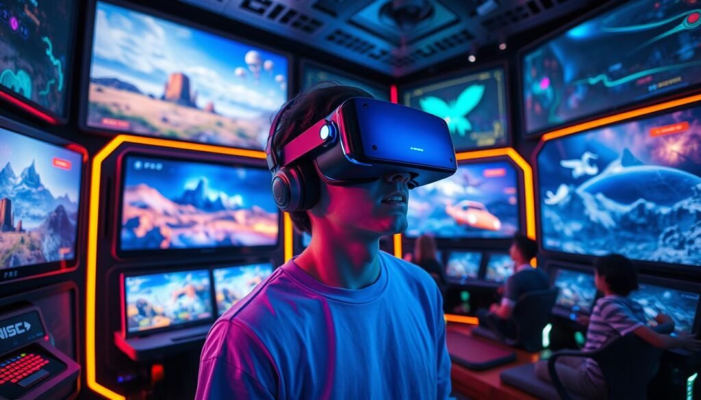 Immersive gaming in virtual environments